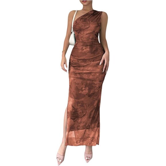 strapless open back dress Jovani 39951 One-Shoulder Sequin Dress – Mydressline
